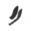 Mačete Mil-Tec kukri 15534000 — nerūsējošā tērauda asmens 255 mm, kopējais garums 375 mm, ABS rokturis, ietver apvalku