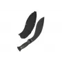 Mačete Mil-Tec kukri 15534000 — nerūsējošā tērauda asmens 255 mm, kopējais garums 375 mm, ABS rokturis, ietver apvalku