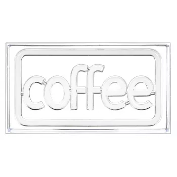 Neona LED zīme ActiveJet AJE-NEON COFFEE, daudzkrāsu, USB 5V, virsmas montāža, AS plastmasas rāmis