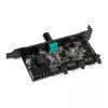 PCI-slot ventilators un RGB LED kontrolieris Lamptron CFP30, melns