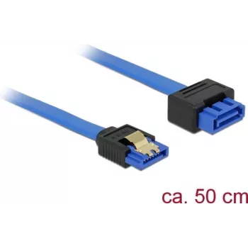 SATA kabelis DeLOCK 84973 0,5 m SATA 7-pin Melns Zils