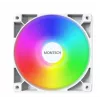 Montech GF120 V2 ARGB datora korpusa ventilatora modulis 12 cm balts 3 gab.