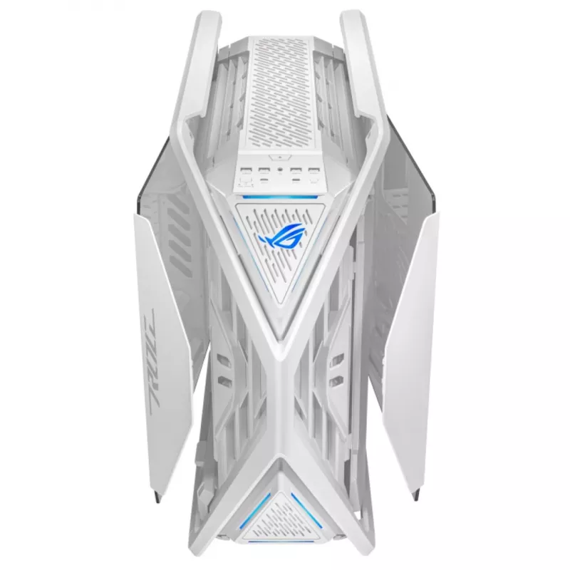 ASUS ROG GR701 Hyperion White, PC, Balts, ATX, EATX, micro ATX, Mini-ITX, Alumīnijs, Multi, Priekšpuse