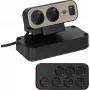Power Extension Brennenstuhl 1153580210 2m 9 AC Outlets Indoor Melns Silver
