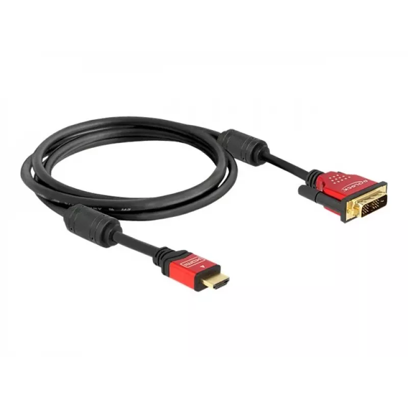 HDMI - DVI kabelis DeLOCK 84342 1.8 m tēviņš / tēviņš