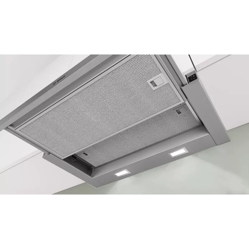 Bosch Serie 2 DFM064W55 tvaika nosūcējs daļēji iebūvējams (izvelkams) Metālisks, Sudrabains 394 m³/h