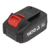 Akumulators bezvadu instrumentiem YATO YT-828463 — Li‑Ion 18V 4Ah, sarkans, uzlādes indikators