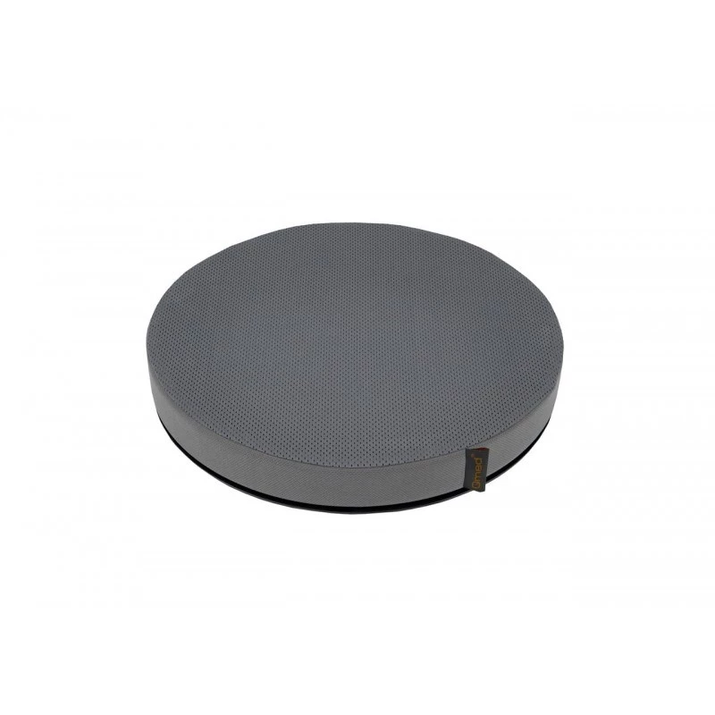 Sēžamspilvens MDH DRQE3M0BBXXXP — apaļš putu spilvens ar dzesējošo želeju, Ø 390 mm, augstums 50 mm, pelēks, maksimālā slodze 120 kg