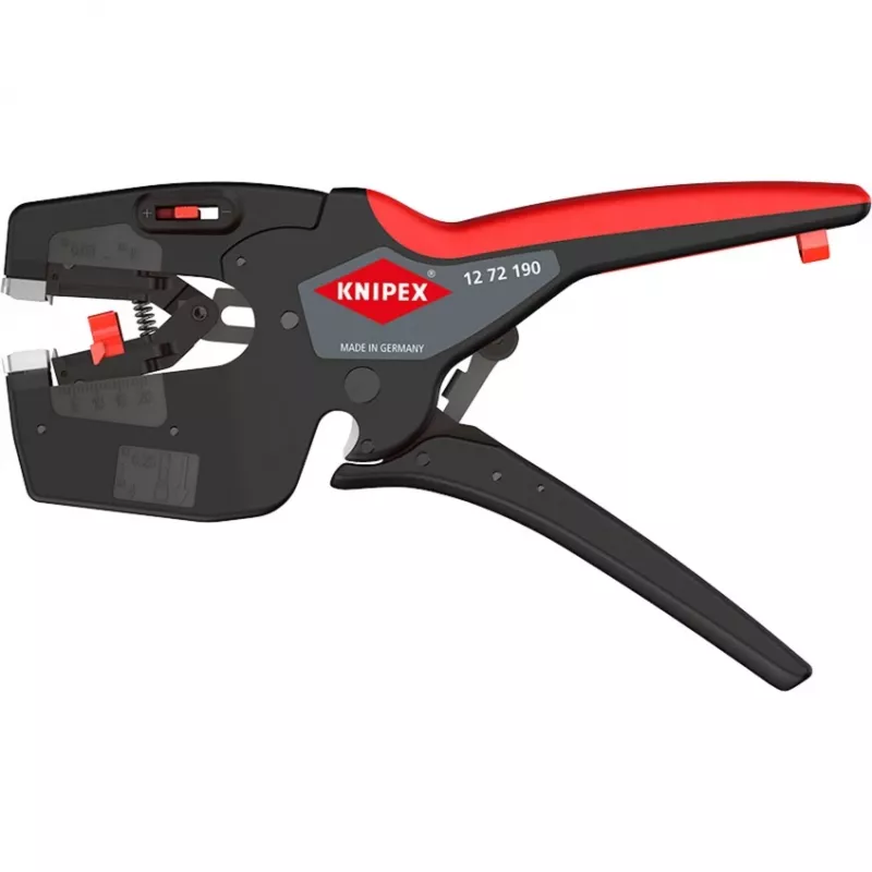 Knipex elektriķa daudzfunkciju rīks NexStrip 12 72 190 SB – vadu noņēmējs un presēšanas instruments