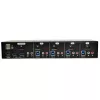 EATON TRIPPLITE 4 portu DisplayPort KVM slēdzis ar audio kabeļiem un USB 3.0 SuperSpeed centrmezglu (B004-DPUA4-K)