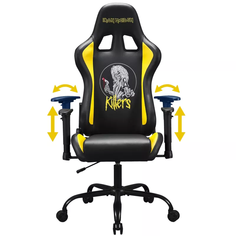 Spēļu krēsls SUBSONIC Subsonic Pro Iron Maiden Killers — ergonomisks dizains, regulējams augstums