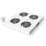 ROLINE 19 collu dzesēšanas ventilatora bloks, 4 ventilatori, pelēks, modelis 26.21.0077