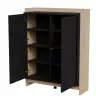 Cama PORTO kumode 100x38x130 ozols/melns