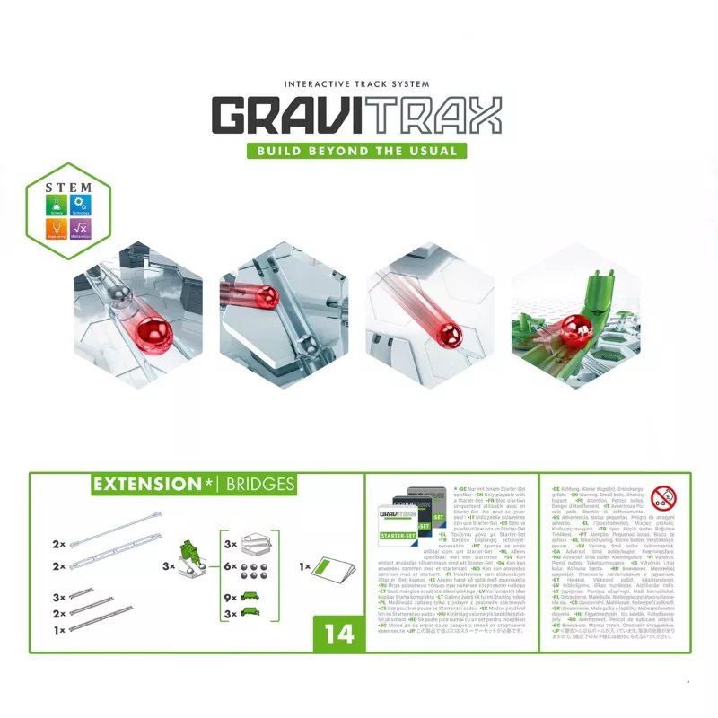 GraviTrax Extension Bridges Ravensburger 22423 Daudzkrāsains