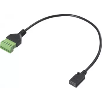 Renkforce USB 2.0 adaptera kabelis [1x 2.0 ligzda Mini-B - 1x skavas savienojums] RF-6443962 30 cm (RF-6443962)
