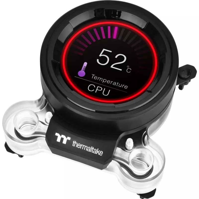 Ūdens dzesēšanas bloks Pacific MX2 Ultra CPU, varš, 2,1 collu LCD temperatūras sensors