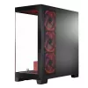 PC korpuss MODECOM Volcano SPACE APEX ARGB Midi Tower, rūdīts stikls, USB-C, atbalsta ATX/microATX/Mini-ITX, GPU līdz 430 mm, CPU dzesētājs līdz 180 mm