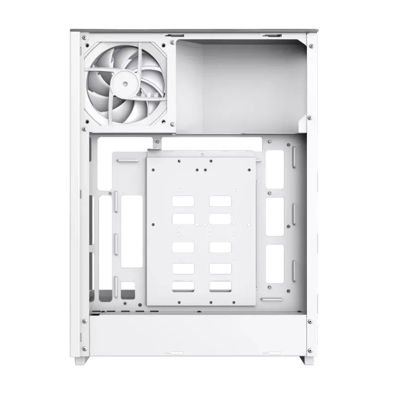 Gamemax korpuss | T20 WH | Balts | M-ATX | Barošanas bloks nav iekļauts