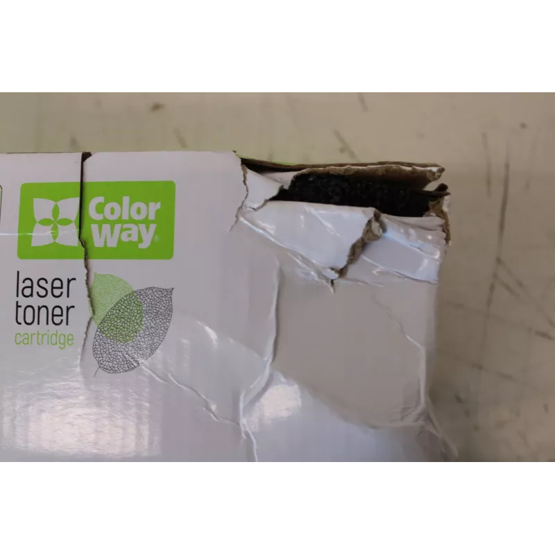 tonera kasete ColorWay CW-HQ2612/FX10EUSO — Melns, Saderīga with HP Q2612A (12A) and Canon 703/FX9/FX10, ~2000 lapas (damaged packaging)