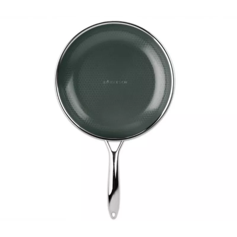 Cepamā panna KOHERSEN NX CERAMIC 24 cm, nerūsējošā tērauda korpuss, NX CERAMIC nepiedegošs pārklājums, piemērota indukcijai, ar vāku