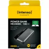 Ārējais akumulators INTENSO 7350050 — 20000 mAh, 1× USB-A + 2× USB-C, 100 W kopējā jauda, melns/pelēks