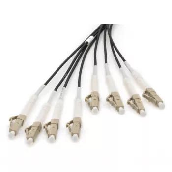 Fiber breakout kabelis DIGITUS DK-24338U030BK-BBB, pre-assembled OM4 multimode 8-core, LC/UPC–LC/UPC, 30 m, U-DQ(ZN) BH
