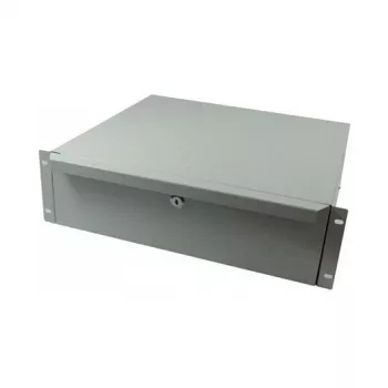 ALL-S0002060, atvilktņu bloks, pelēks, metāla, 3U, 19 collas, 440 mm