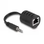DeLOCK audio kabelis RJ-45 3.5mm Melns 87858