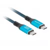 USB-C uz USB-C kabelis LANBERG CA-CMCM-45CU-0020-BK, 240 W PD, 8K@60Hz, 2,0 m