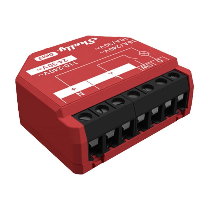 Shelly 1PM Gen3 4 komplekta kontrolieris WiFi/Bluetooth