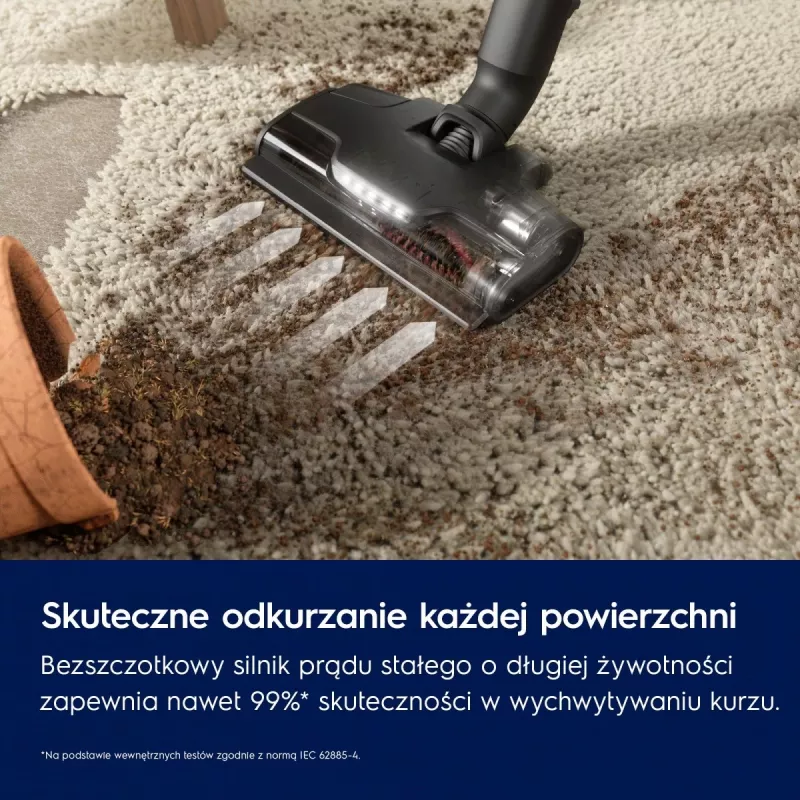 Electrolux EP82AB25UG nūjas putekļsūcējs/elektriskā slota Baterija Sausā Cikloniskais Bez maisiņa 0.4 L 100 W Pelēks