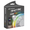 SHARKOON Shark Blades 120mm ARGB PWM korpusa ventilators - balts