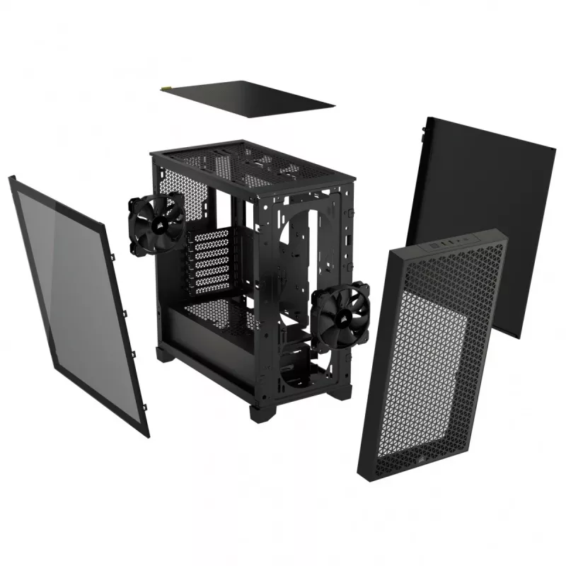 PC korpuss Corsair CC-9011251-WW Midi Tower melns