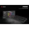 Savio Phenix SAVGK-RED spēļu tastatūra USB RF bezvadu Bluetooth QWERTY