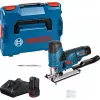 Akumulatora figūrzāģis GST 12V-70 Professional, 12 volti (zils/melns, 2x litija jonu akumulators 3,0 Ah, L-BOXX kastē)