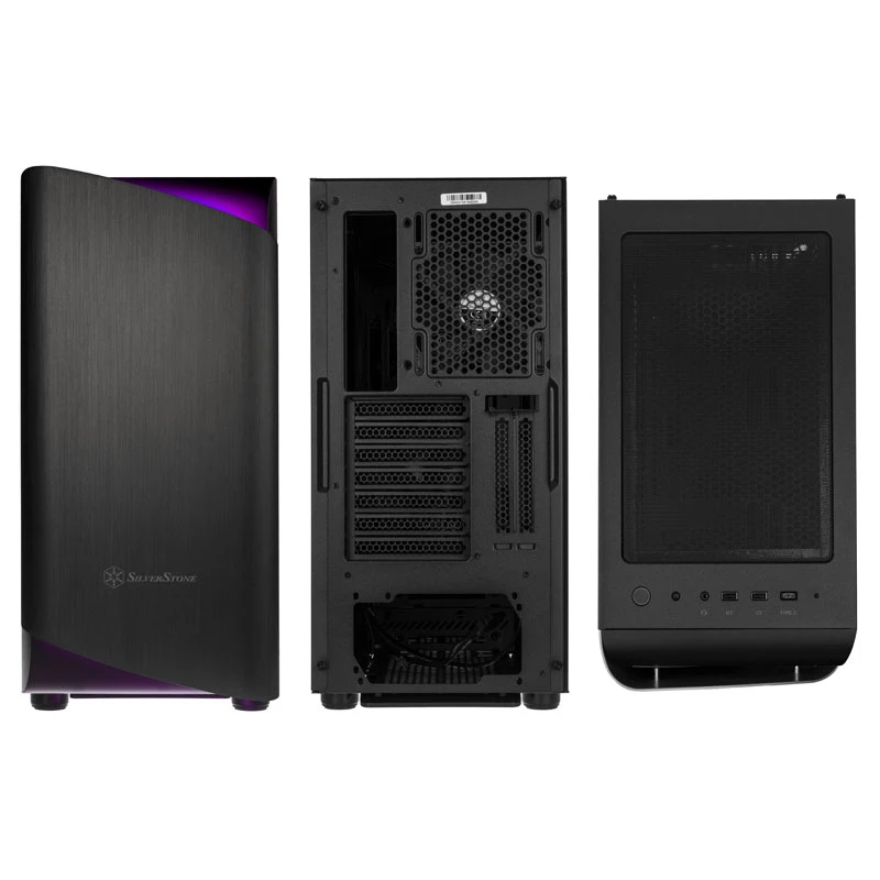 SilverStone Seta A1 Midi-Tower, rūdīts stikls - melns