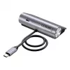 USB centrmezgls Unitek H1337AGY01 — 4 portu (2×USB-C, 2×USB-A), līdz 5 Gbps katram portam, alumīnija, sudraba krāsā