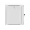 Lanberg pie sienas stiprināms instalācijas plaukts 19 inch 12U 600x600mm pelēks (stikla durvis)