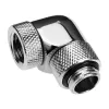 Alphacool Eiszapfen Connector Series - Leņķa montāžas adapteris šķidruma dzesēšanas sistēmai - Sudraba-niķelis