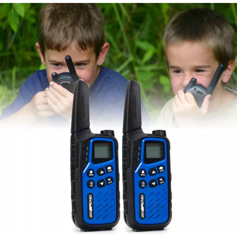 Walkie-Talkie Baofeng BF-T25E Zils, 2 gab.