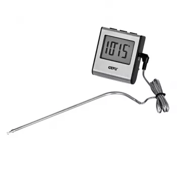 Pārtikas termometrs GEFU digitālā zonde 0–250 °C, nerūsējošais tērauds, 16 cm sensors