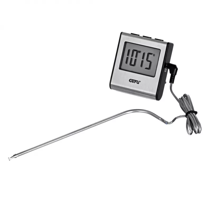 Pārtikas termometrs GEFU digitālā zonde 0–250 °C, nerūsējošais tērauds, 16 cm sensors