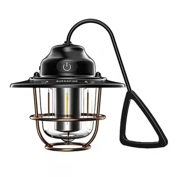 Kempinga lampa Superfire T57 7 režīmi - pārnēsājama LED laterna ar 7 apgaismojuma režīmiem
