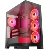 PC korpuss MODECOM Volcano SPACE APEX ARGB Midi Tower, rūdīts stikls, USB-C, atbalsta ATX/microATX/Mini-ITX, GPU līdz 430 mm, CPU dzesētājs līdz 180 mm