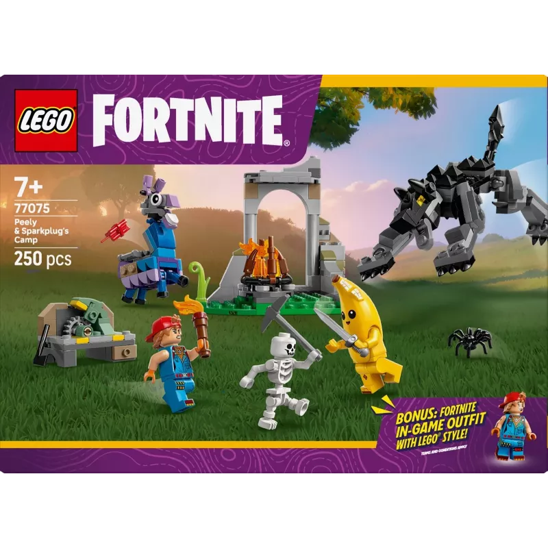 LEGO FORTNITE 77075 Pīlija un Sparkpluga nometne