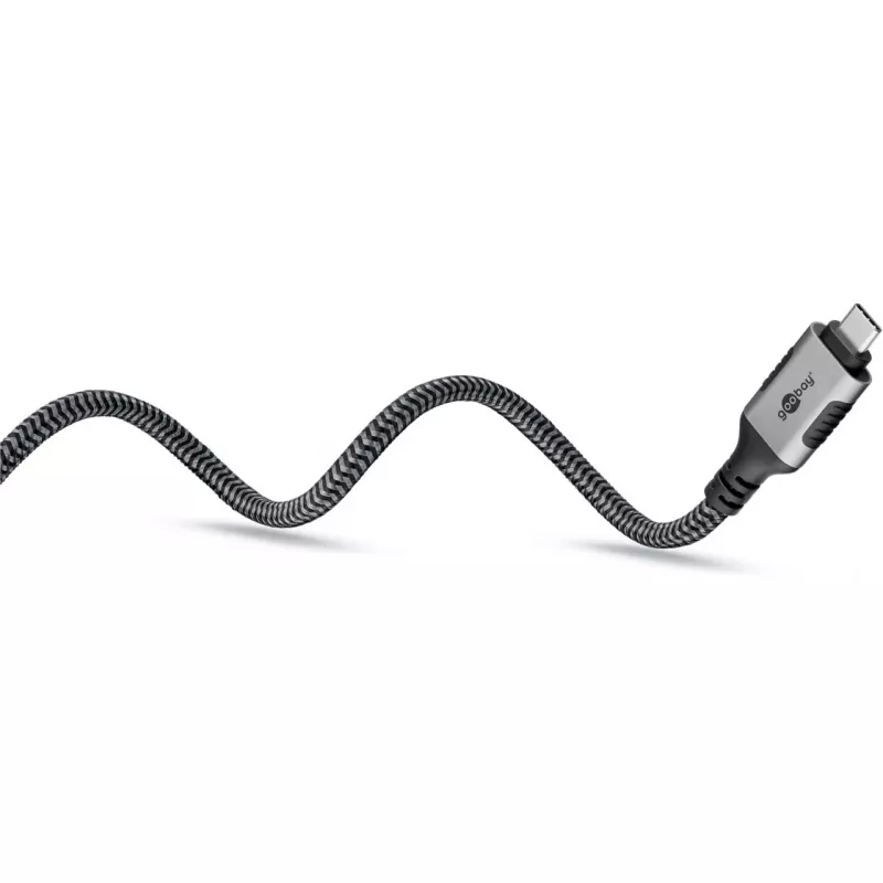 Goobay 70755 USB-C uz RJ45 Ethernet CAT 6 kabelis stabilam vadu interneta savienojumam ar maršrutētāju/modemu/tīkla komutatoru/aizstāj USB uz RJ45 adapteri / 1