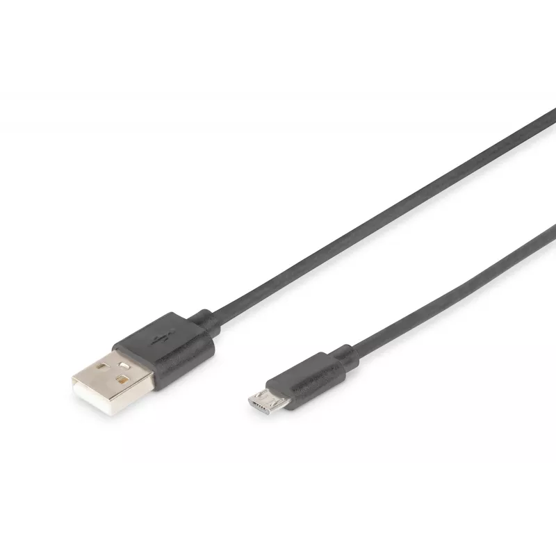USB savienojuma kabelis Digitus USB 2.0 A Micro B 1m