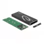 SSD korpuss DeLOCK 42003 ārējais korpuss M.2 SATA SSD ar USB Type-C