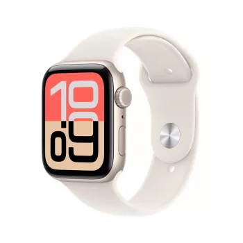 Apple Watch SE (3. paaudze) SE 3 GPS + Cellular 44mm Starlight Alumīnija korpuss ar Starlight Sport Siksniņu - S/M