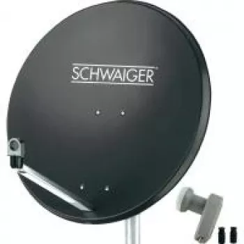 Satelīta šķīvis SCHWAIGER SPI9961SET2 80 cm ar Twin-LNB 2 dalībniekiem